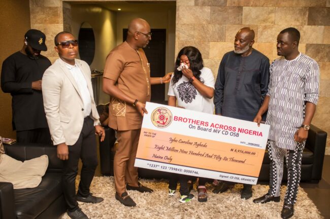 Brothers Across Nigeria presents N28.6m to five families of deceased members